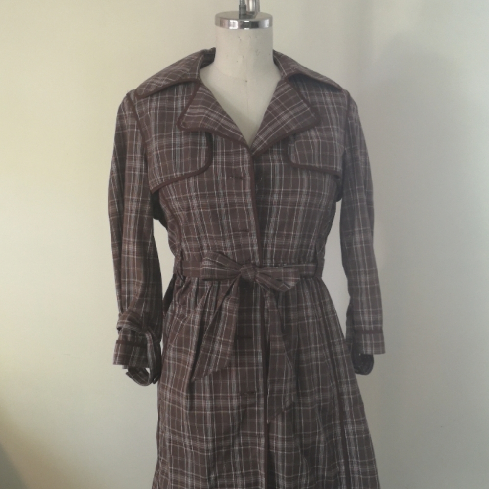 BCBG Plaid coat dress
